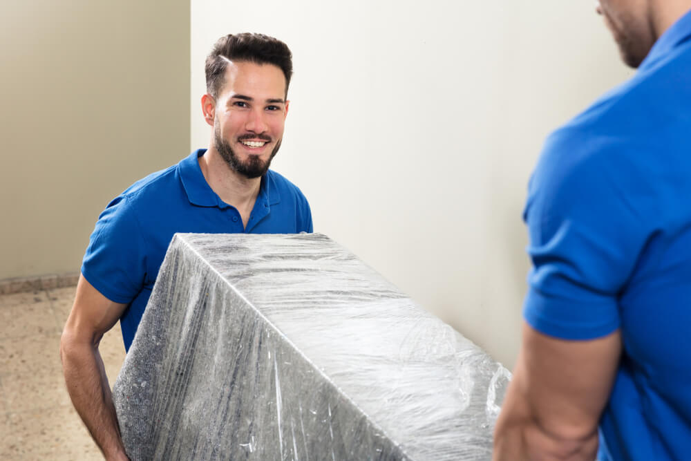 Professional Movers Wrapping Furniture Logan Circle